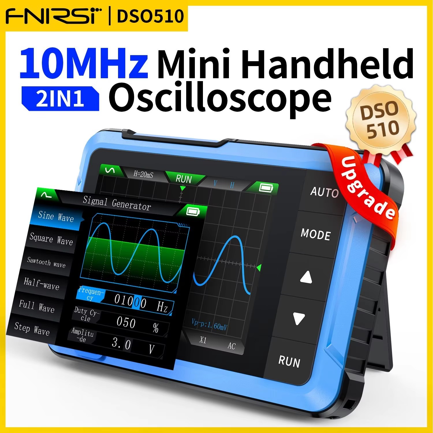 FNIRSI Novo DSO510 DSO152 DSO1 - Fnirsi Digital Oscilloscope Handheld avaliação e preço